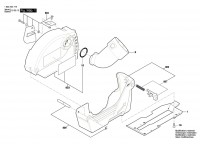 Bosch 1 600 A00 1YX GDE125 EA-T Suction Hood Spare Parts